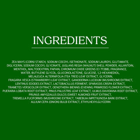Papain enzyme components highlighted in Papa Recipe cleansing powder