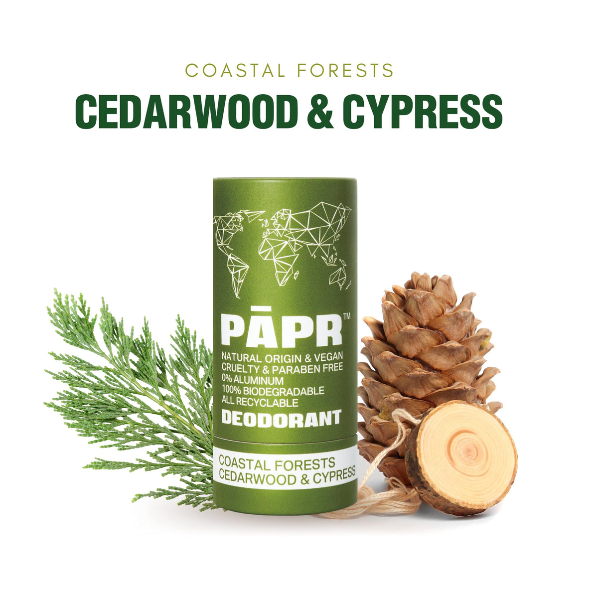 PĀPR ingredients include coconut oil, tapioca starch, and shea butter.