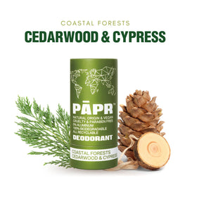PĀPR ingredients include coconut oil, tapioca starch, and shea butter.