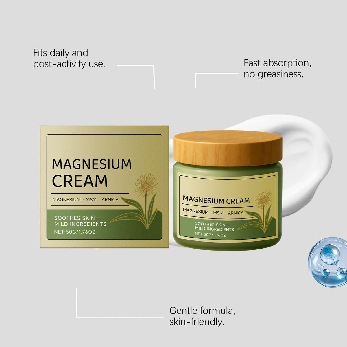PAQIMAN Total Relief Cream ingredients MSM and Arnica for soothing skincare