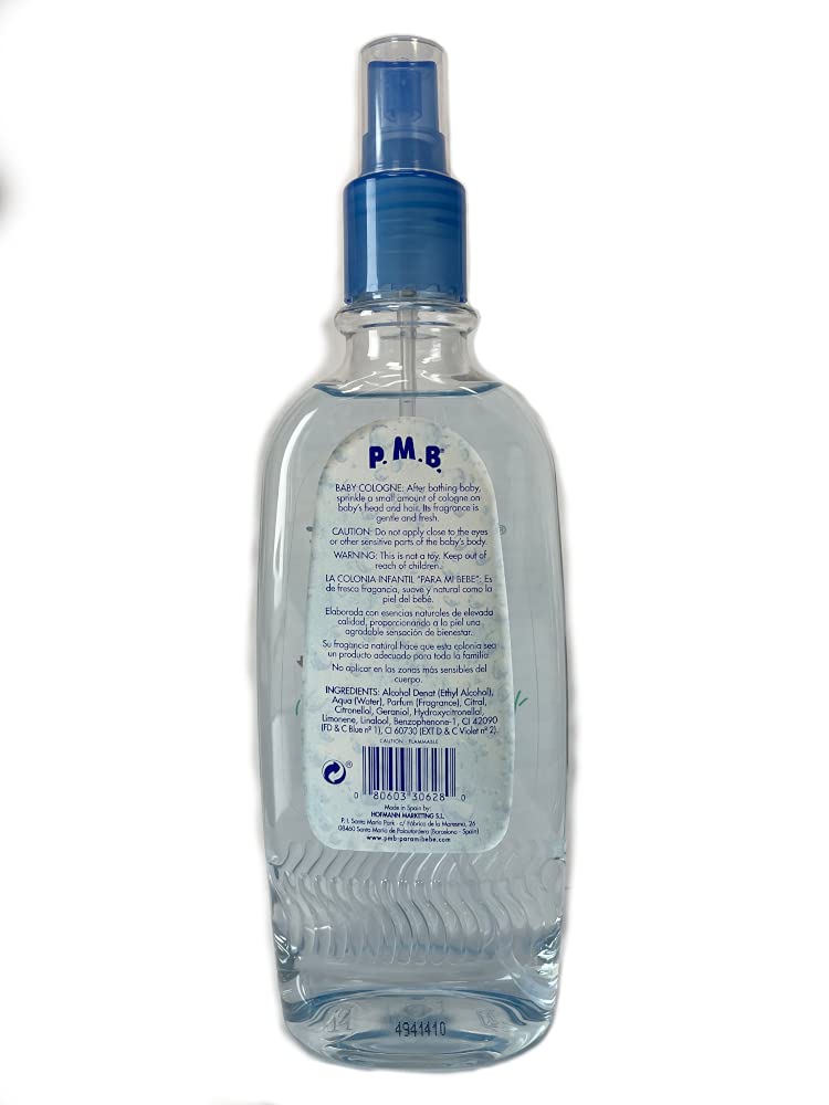 Para Mi Bebe Cologne packaging highlighting 8.3 fl oz bottles and value pack.