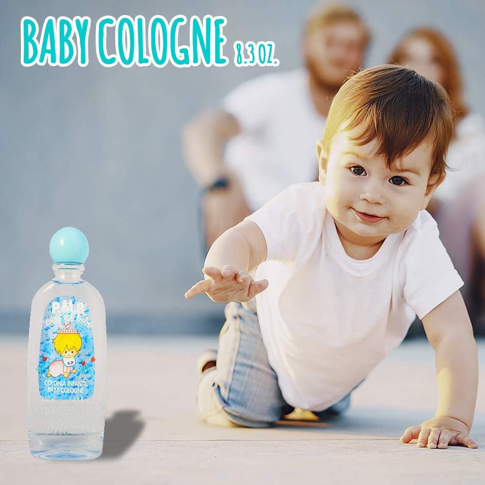 Para Mi Bebe Splash Cologne Boys bottle closeup showing mild scent