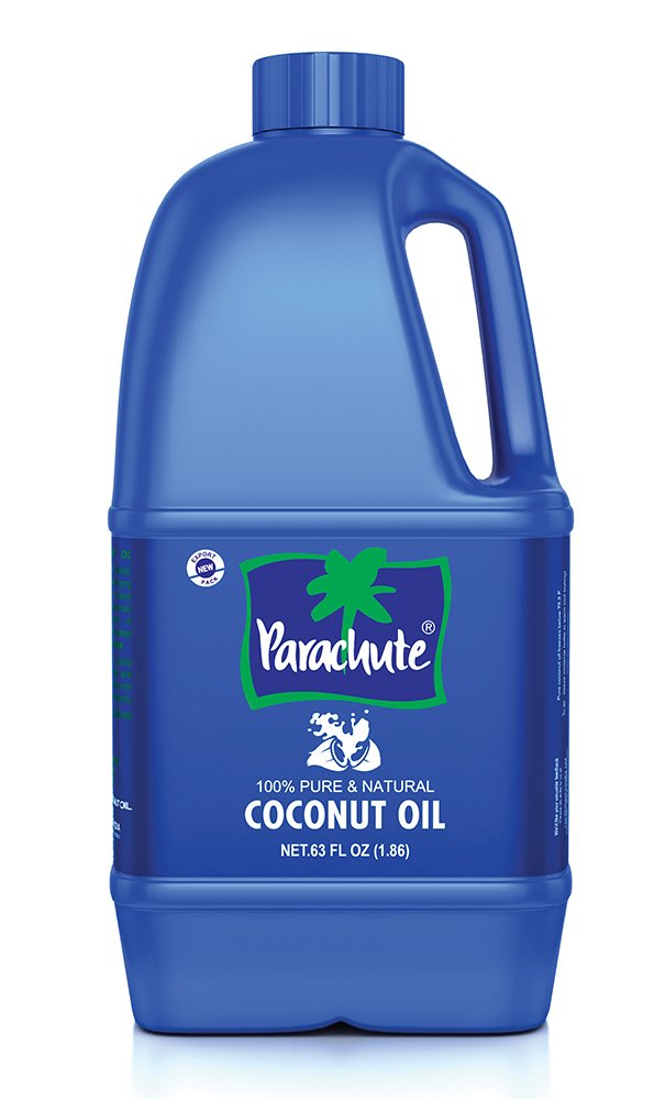 Parachute coconut oil bottle for versatile cooking and skin care