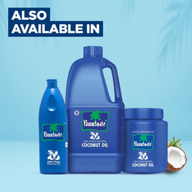 Parachute coconut oil no additives emphasizes purity and freshness