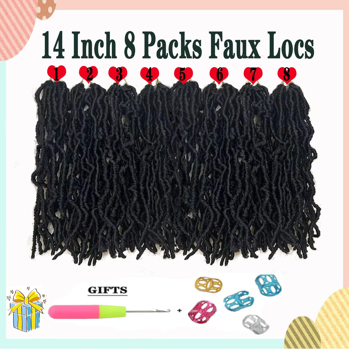 Paraglame curly wavy goddess locs 14in deliver vibrant texture and versatile styling.