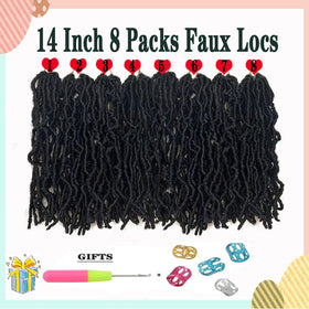 Paraglame curly wavy goddess locs 14in deliver vibrant texture and versatile styling.