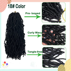 Paraglame soft locs color 1b offers natural shade and easy maintenance.