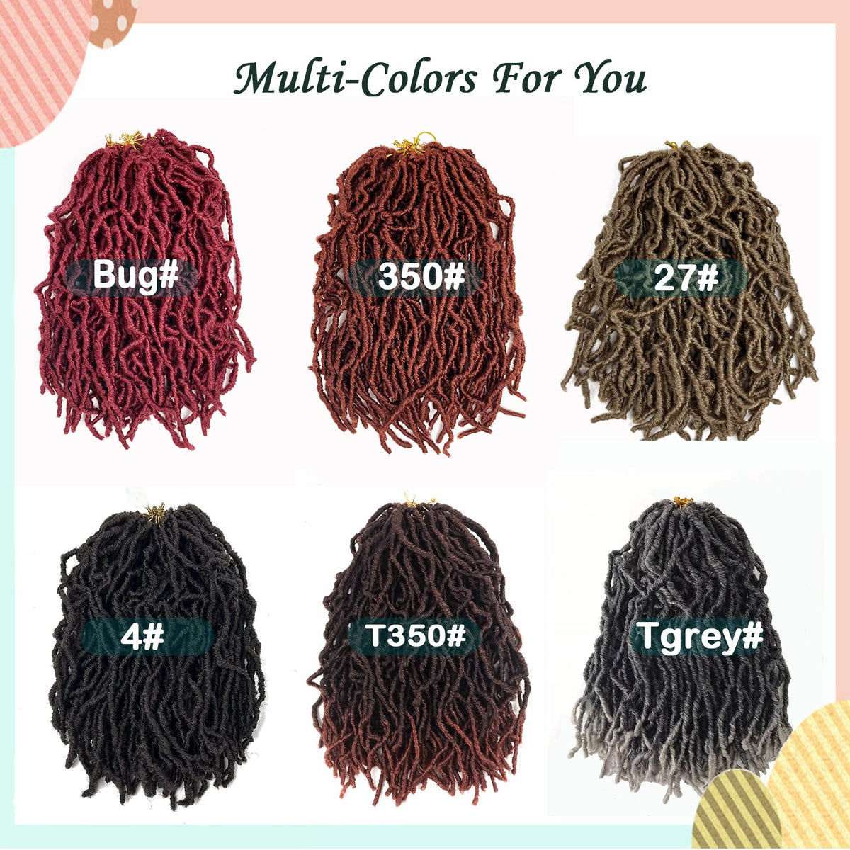 Paraglame soft locs color 27 adds warm brunette tones for styling variety.