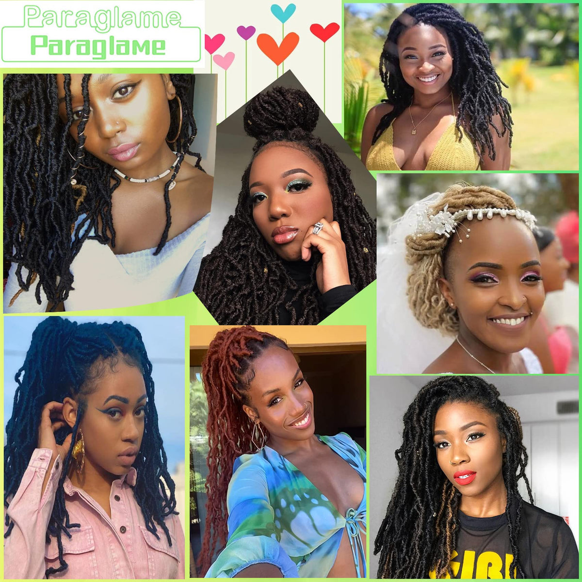 Paraglame soft locs color 350 adds cool caramel shade for bold styles.