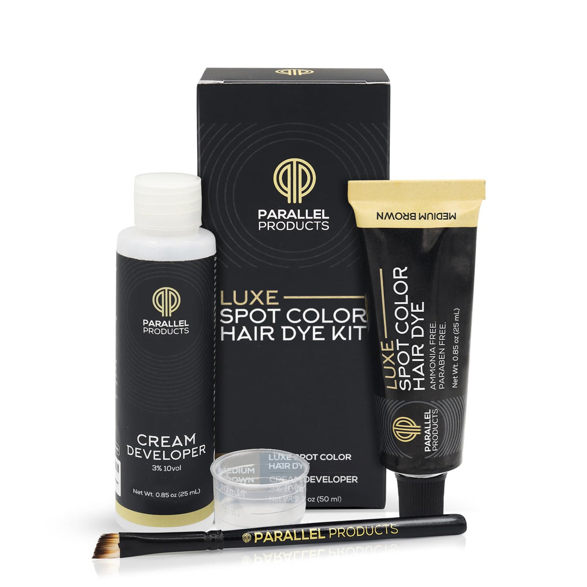 Parallel Products Luxe Color medium brown dye box for easy grey coverage