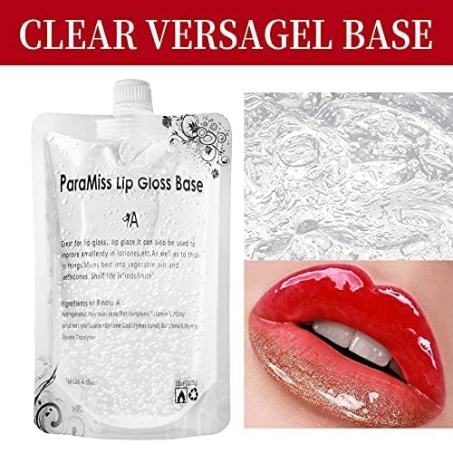 Paramiss Clear Lip Gloss Base packaging highlights vegan, non-toxic base