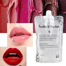 Paramiss vegan lip gloss base shown as a non-toxic option