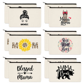 PARBEE Mama Bear design makeup pouch, ideal for on-the-go organization.