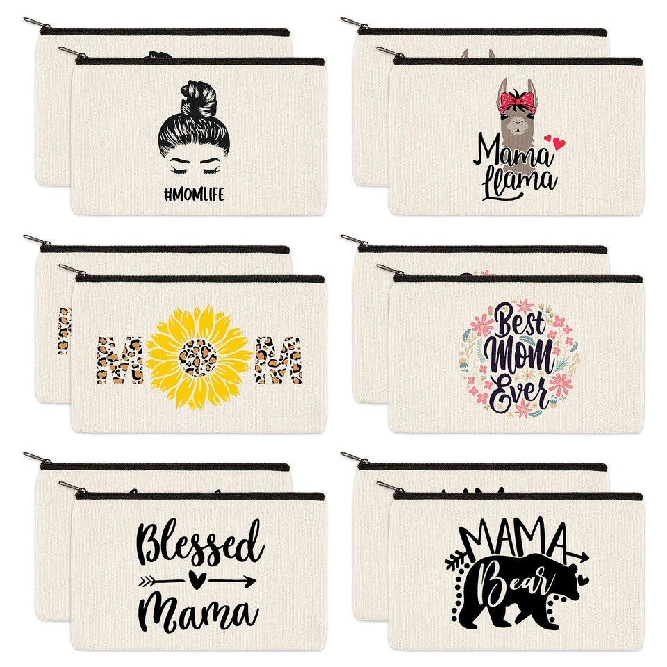 PARBEE Mama Bear design makeup pouch, ideal for on-the-go organization.
