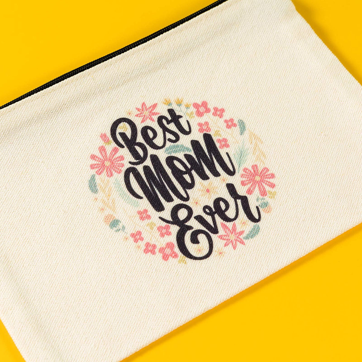 PARBEE Women with Messy Bun design pouch, quick-access daily organizer.