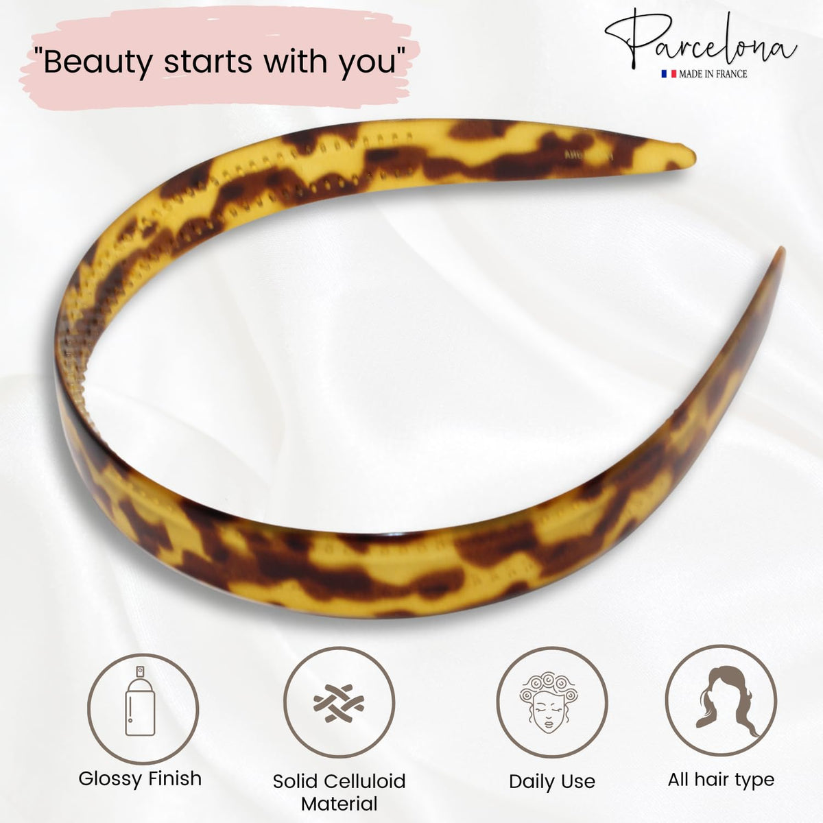 Parcelona Savana gift packaging keeps the headband protected and presentable.