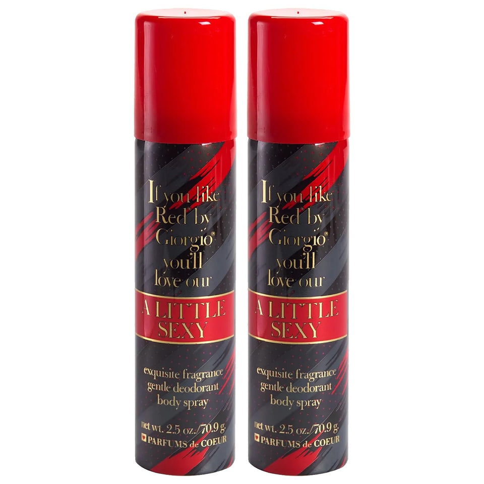 Parfums De Coeur A Little Sexy deodorant spray bottle for daily freshness and subtle allure