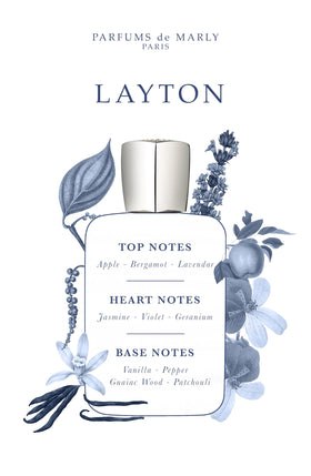 Parfums de Marly Layton spray action demonstrating easy, even application
