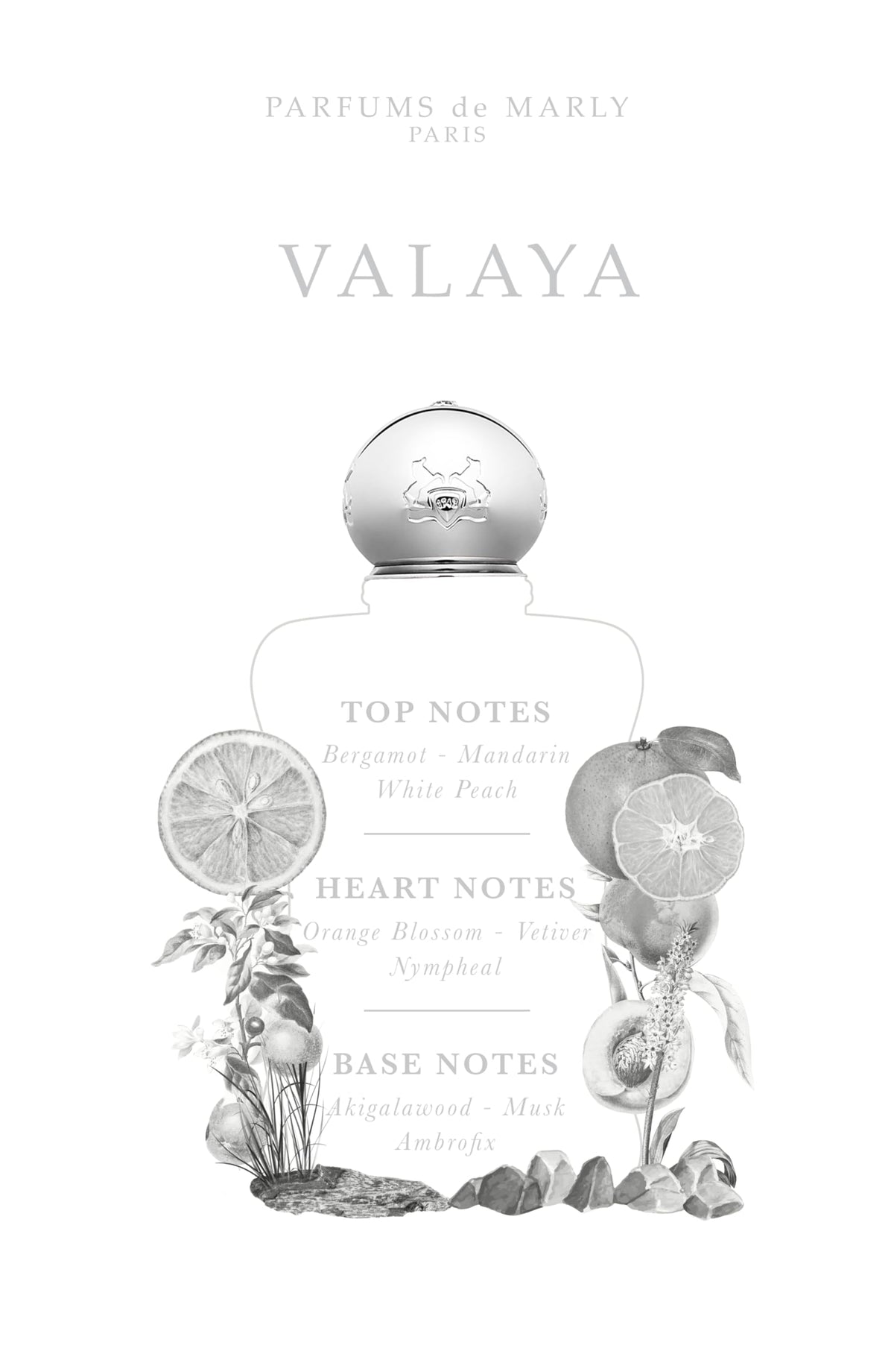 Parfums de Marly Valaya flacon detail shows craftsmanship and prestige