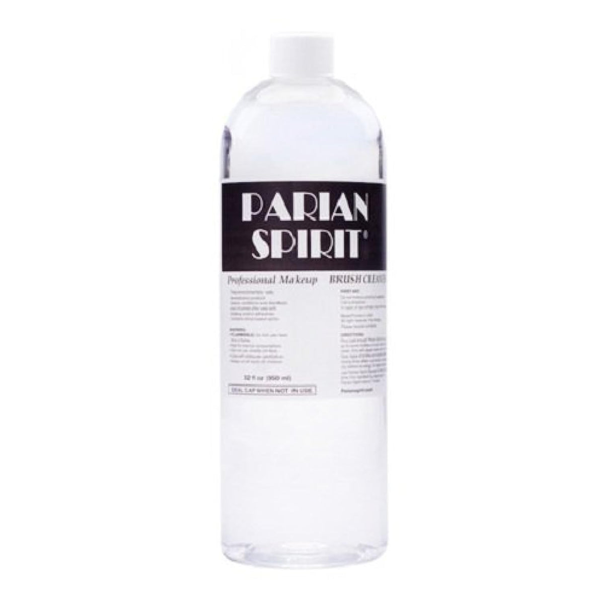 Parian Spirit PS32 bottle front shows orange-scent formula for gentle brush cleaning
