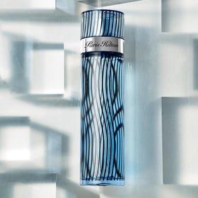 Paris Hilton bottle cap detail highlighting premium design and refinement