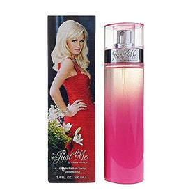 Paris Hilton Just Me EDP cap close-up for quick, on-the-go fragrance application.