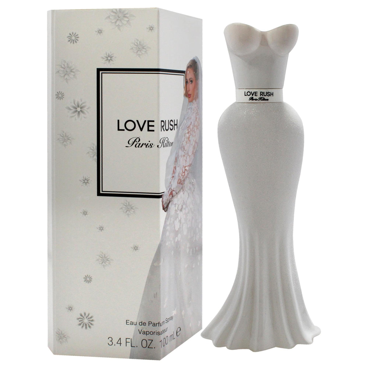 Paris Hilton Love Rush floral notes highlighting gardenia and bergamot for a romantic scent