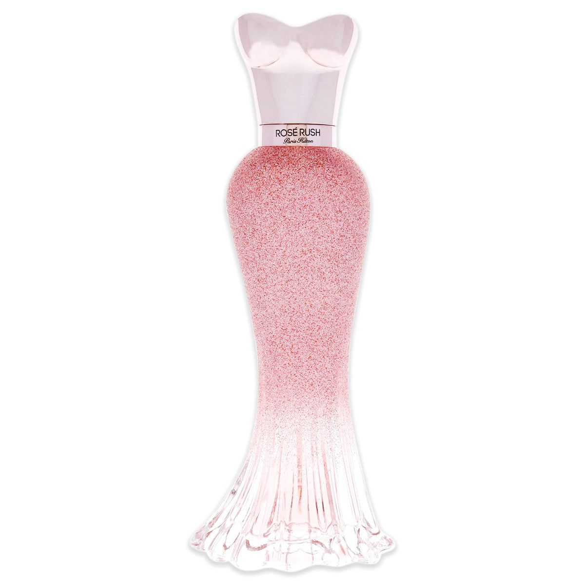 Close-up of Paris Hilton Rose Rush packaging, premium gifting appeal.