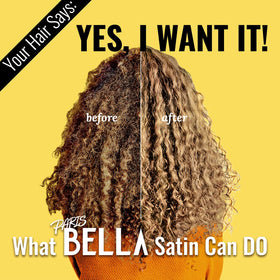 PARISBELLA satin interior reduces friction for curly and braided hair.