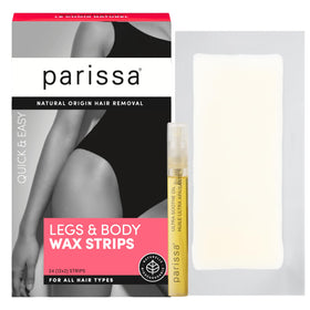 Parissa legs & body wax strips kit ready for at-home hair removal.