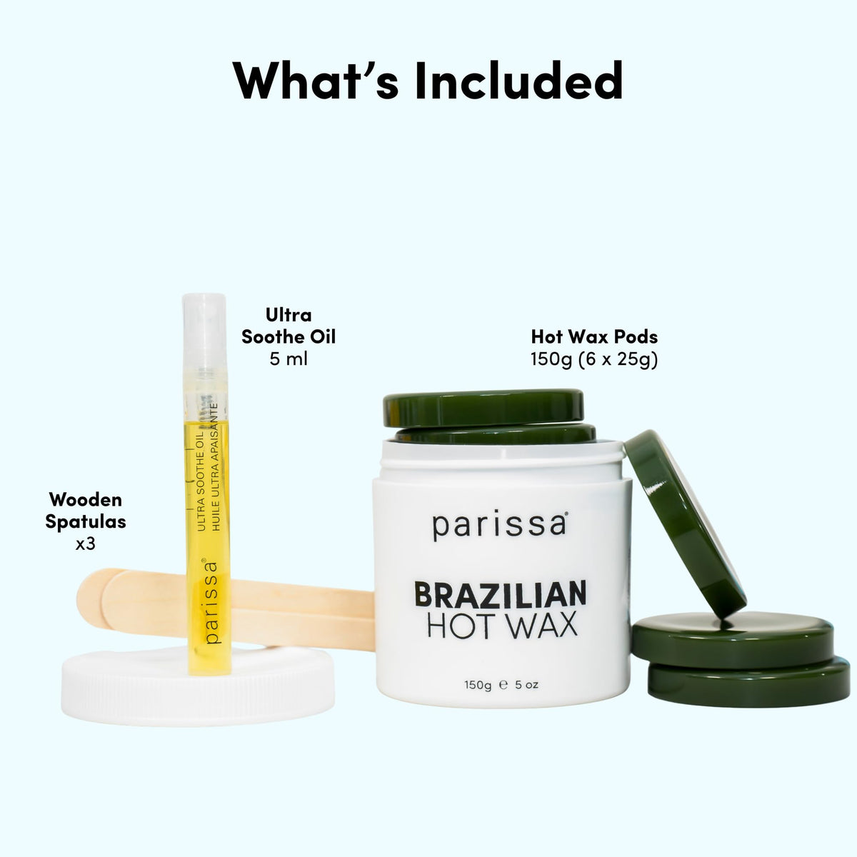 Parissa microwavable wax melt close-up highlights quick, warm wax ready for use.