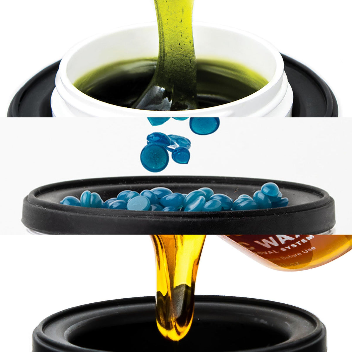 Parissa mini wax warmer allows pour-in wax for quick, mess-free setup.