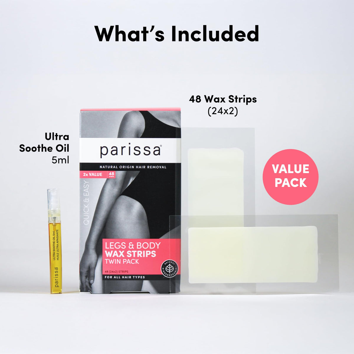 Parissa ready-to-use wax strips simplify at-home waxing for beginners