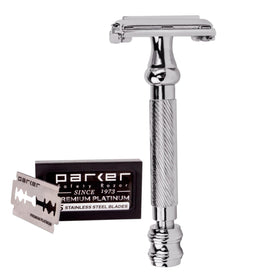 Parker 99R butterfly opening head enables quick blade changes.