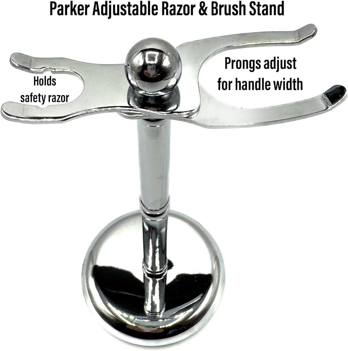 Parker Adjust-O-Stand weighted chrome base adds stable support