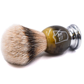 Parker Silvertip Badger Brush in use for rich, smooth lather.