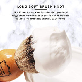 Parker Silvertip Badger Bristle offers premium softness for a luxurious lather.