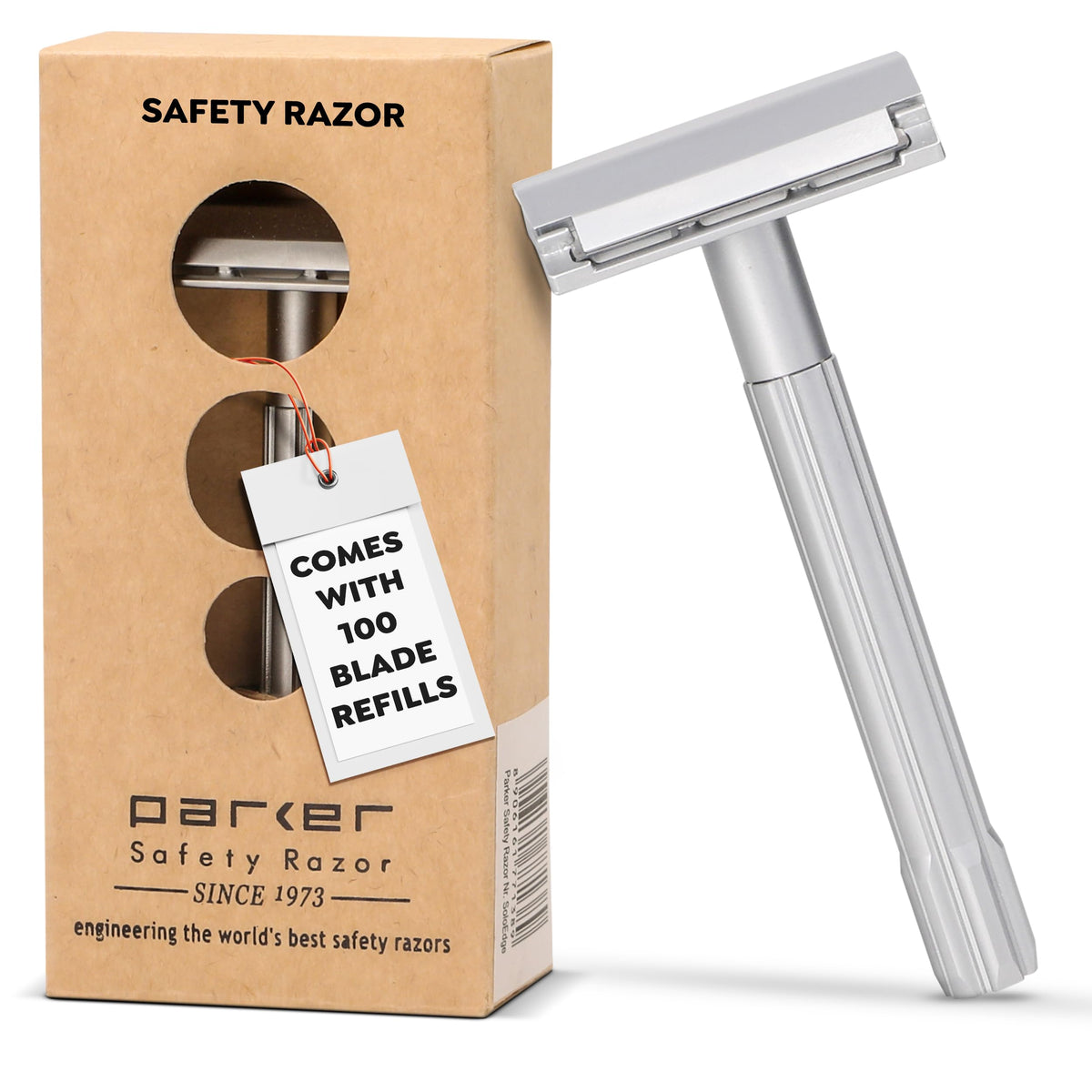Parker SoloEdge magnetic head facilitates easy blade loading.