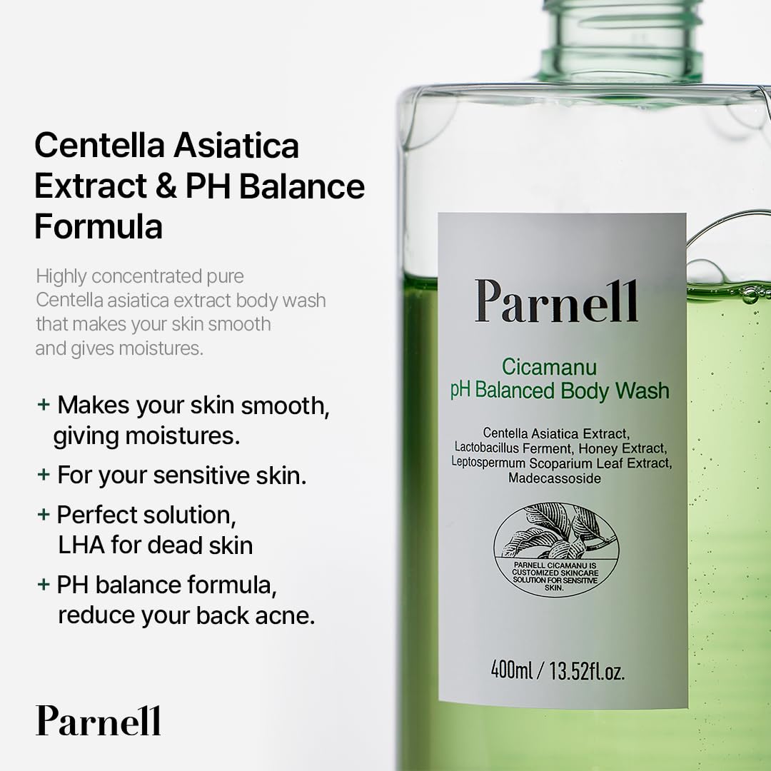 Parnell Cicamanu bottle pump close-up emphasizing moisturizing ceramides and hyaluronic acid