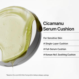 Parnell Cicamanu Serum Cushion breathable skin helps even tone with everyday wear.