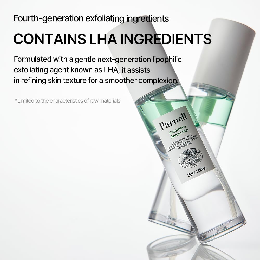 Parnell Cicamanu Serum Mist dual-layer activation reveals glow on demand