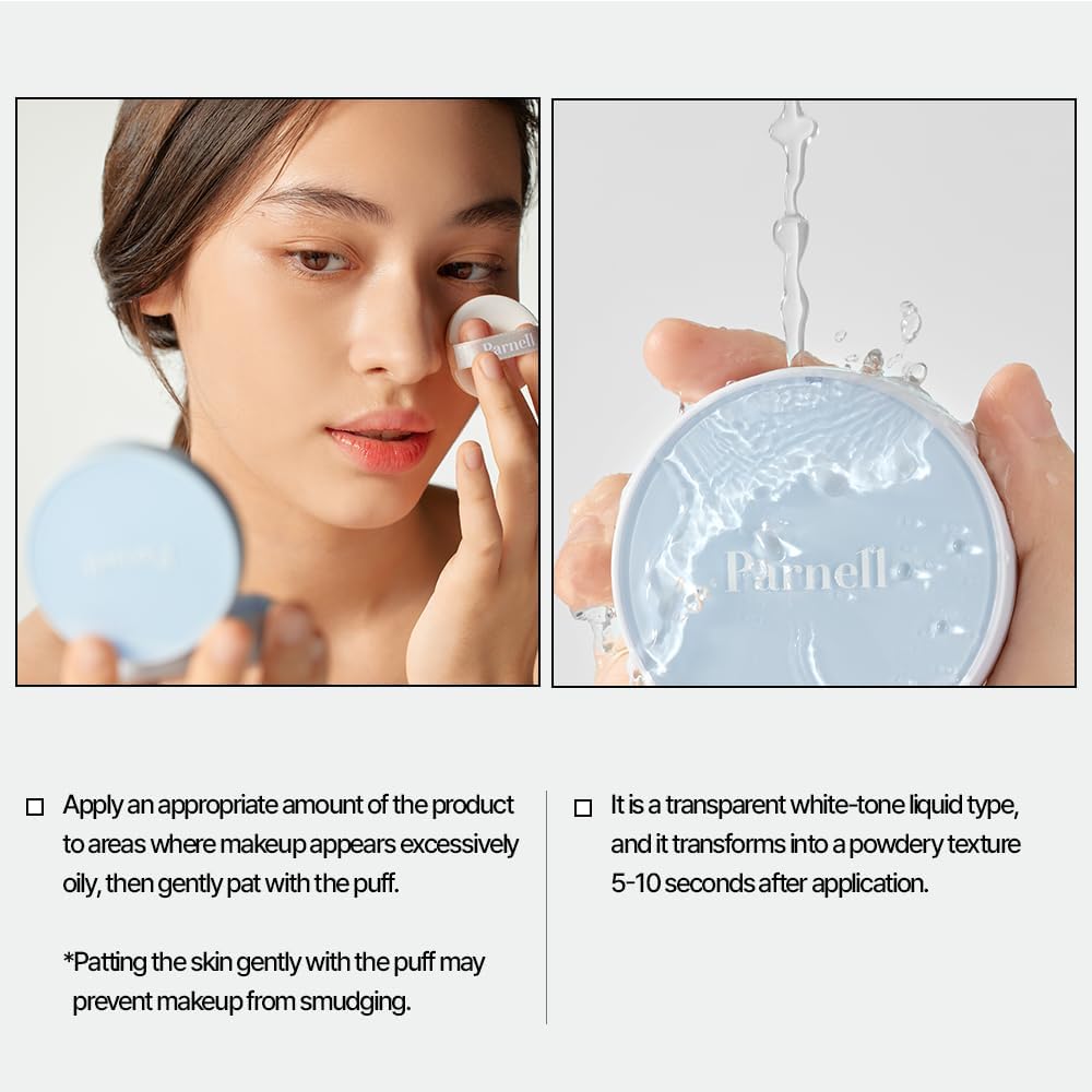 Parnell Glacial Biome Water No-Sebum Cushion ingredients like hyaluronic acid and mineral water
