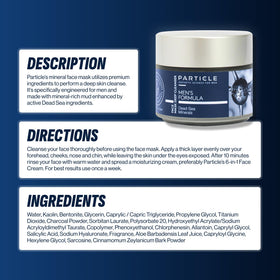 Particle Mineral Face Mask after use reveals smoother, more balanced skin
