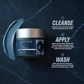 Particle Mineral Face Mask rinse-off moment delivering a clean, residue-free finish