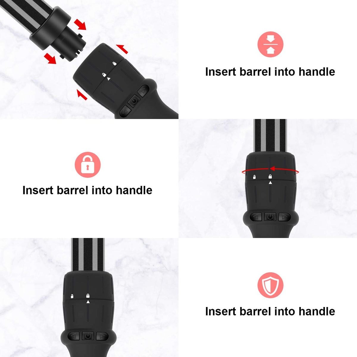 PARWIN PRO BEAUTY curling wand barrel-6 ensures defined curls with sturdy hold