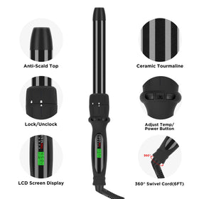 PARWIN PRO BEAUTY curling wand barrel-7 adds lasting shine and versatile waves