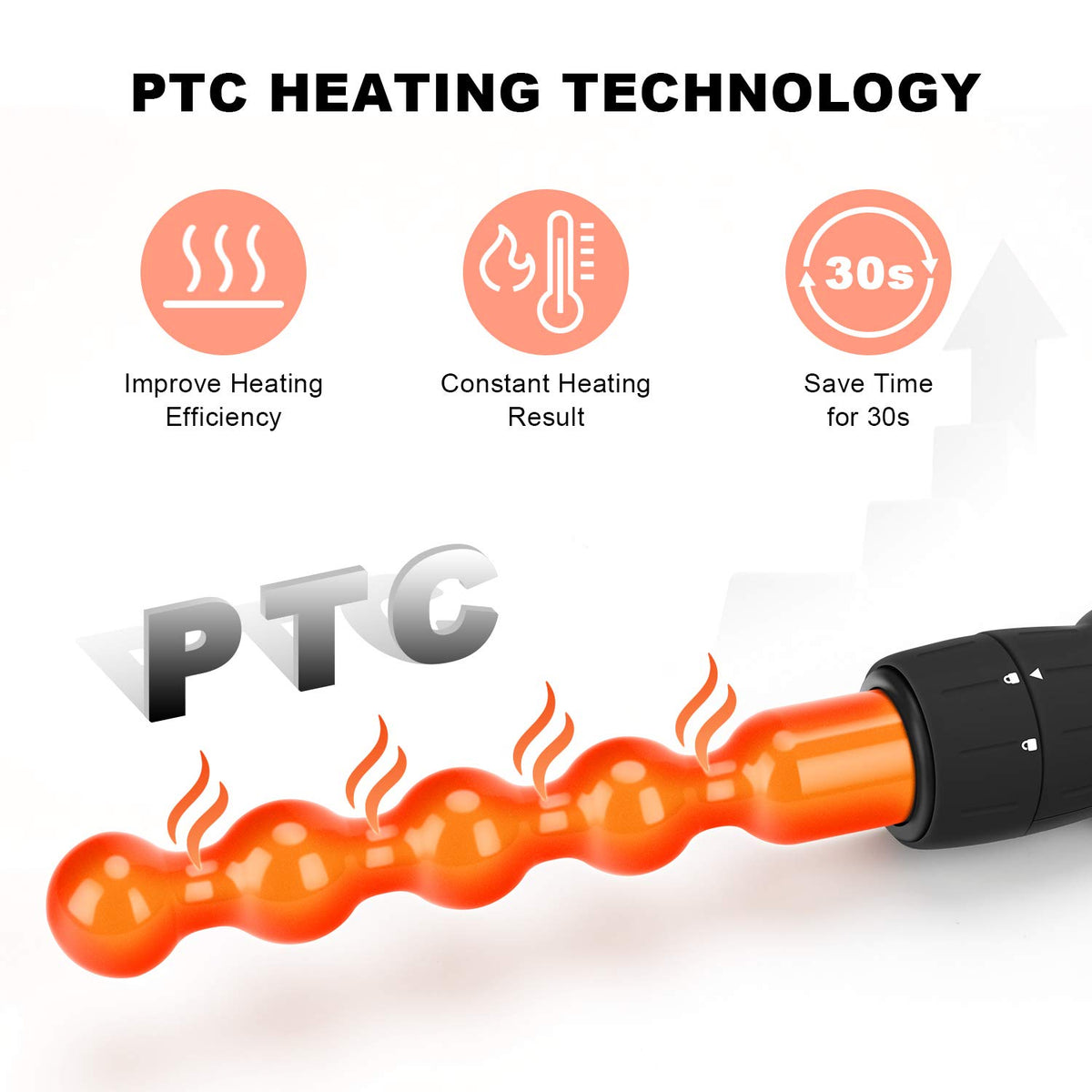 Parwin Pro Beauty PTC ceramic system protects hair during styling.
