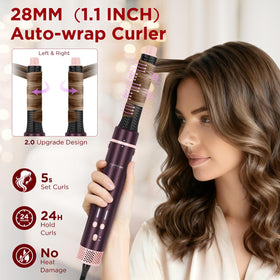 PARWIN PRO BEAUTY MaxAIR 2.0 auto-wrap curl wand delivers effortless, natural-looking curls.