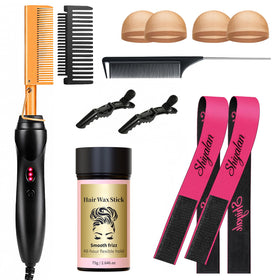 PasaRose hot comb set front view for easy styling on textured hair