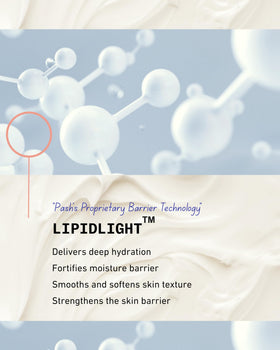 Australian Caviar Lime Extract in Pash Protection adds radiant, gentle renewal cues.